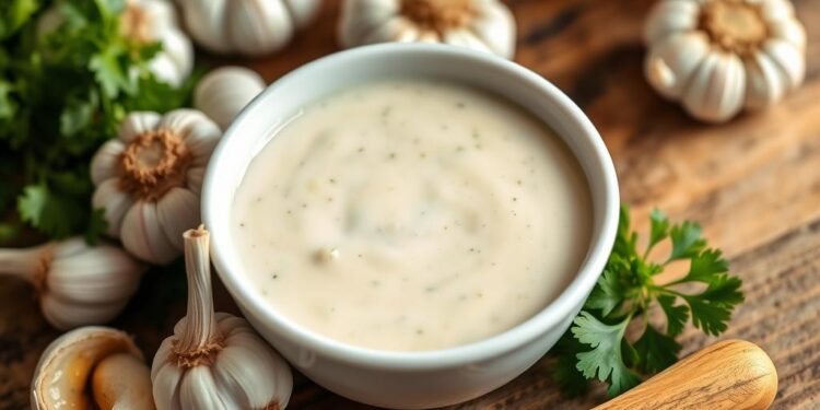 jak zrobić sos czosnkowy